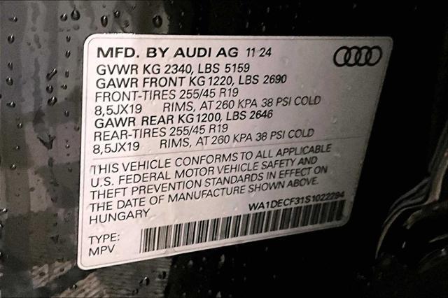 new 2025 Audi Q3 car, priced at $45,985