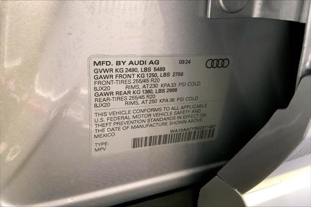 new 2025 Audi Q5 car, priced at $59,835