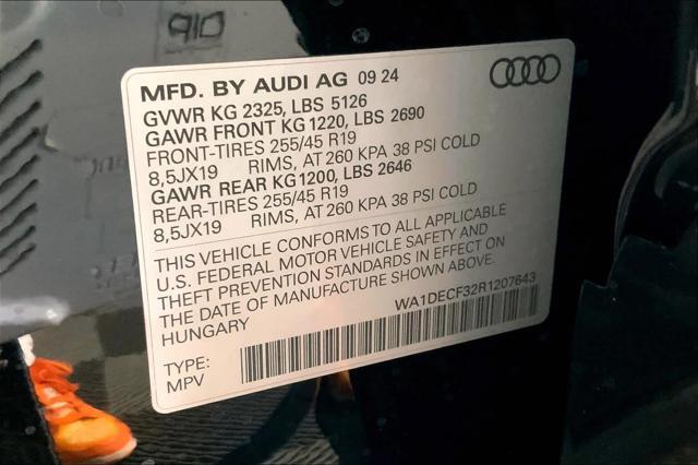 new 2024 Audi Q3 car, priced at $45,990