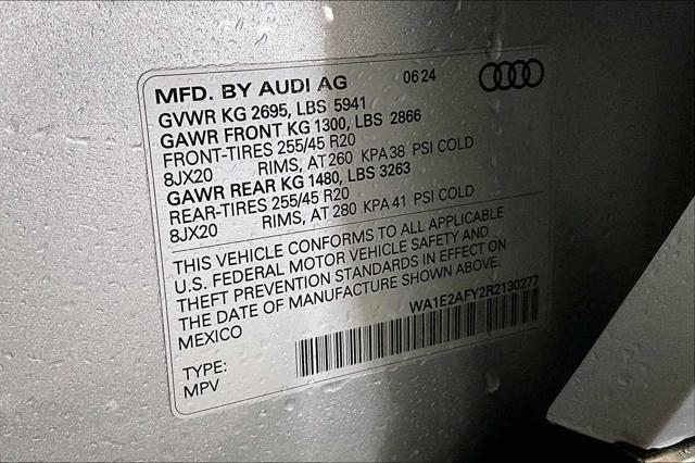 new 2024 Audi Q5 car, priced at $69,500