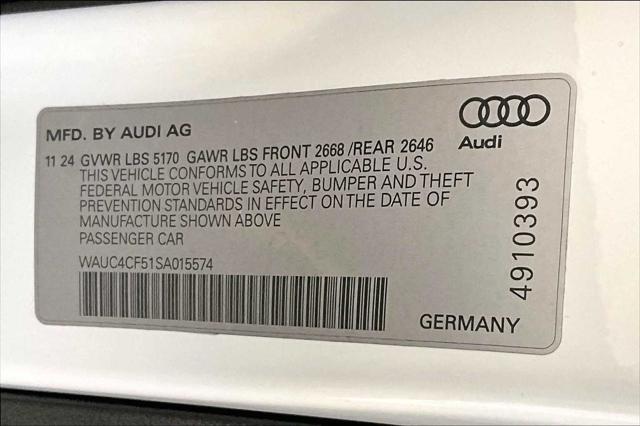 new 2025 Audi S5 car, priced at $68,915