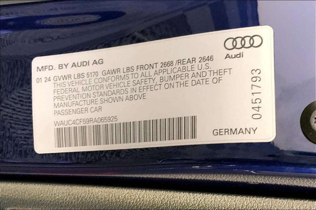 new 2024 Audi S5 car, priced at $67,285