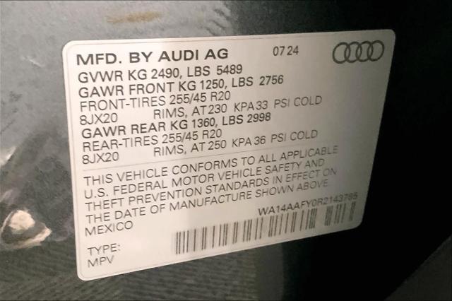 new 2024 Audi Q5 car, priced at $56,640