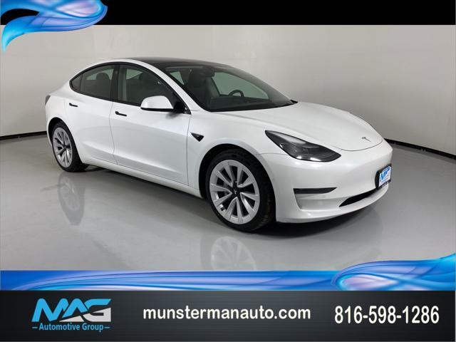 used 2022 Tesla Model 3 car, priced at $18,436