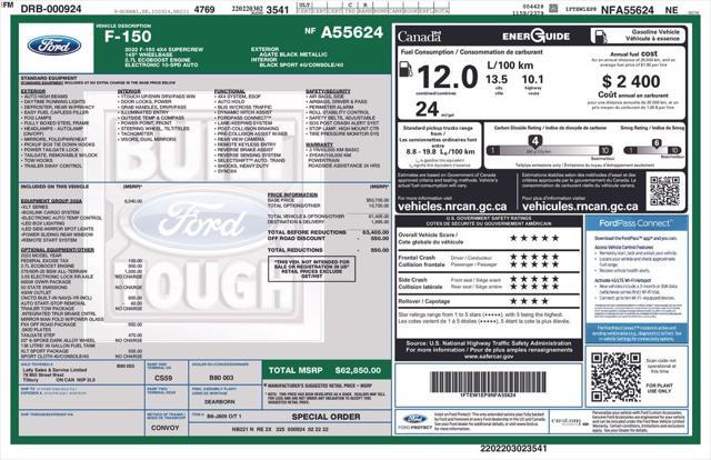 used 2022 Ford F-150 car, priced at $39,471