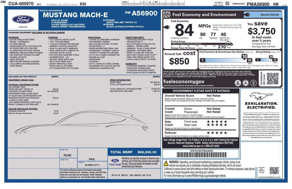 used 2023 Ford Mustang Mach-E car, priced at $30,675