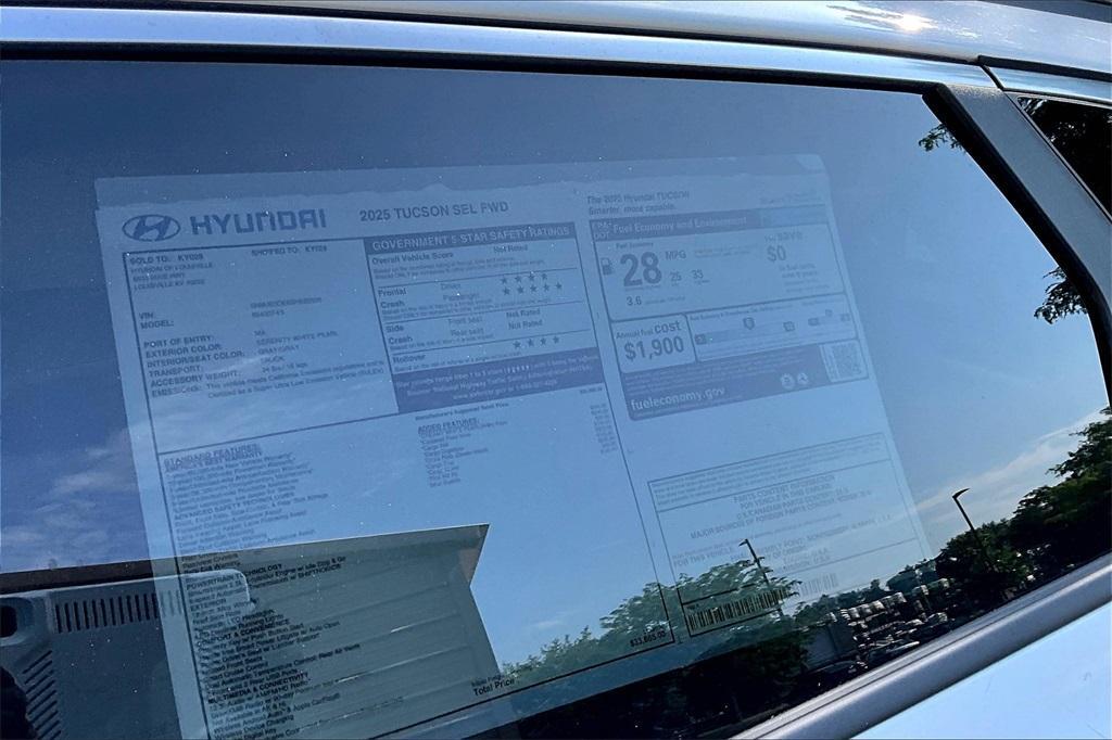 new 2025 Hyundai Tucson car, priced at $32,611