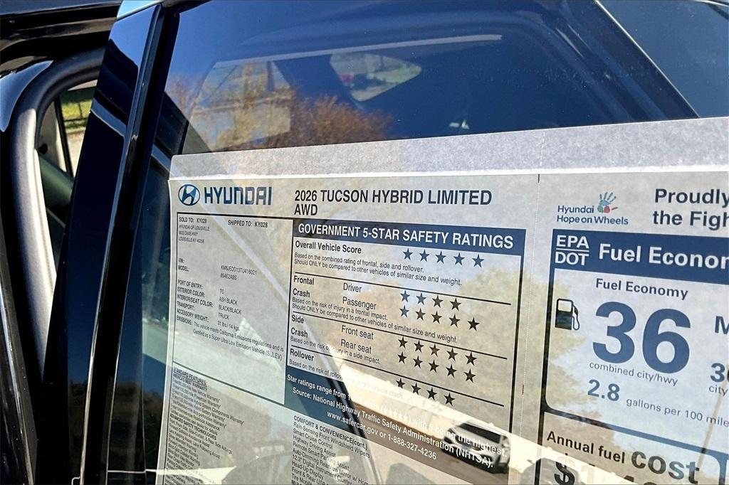 new 2026 Hyundai TUCSON Hybrid car, priced at $43,089