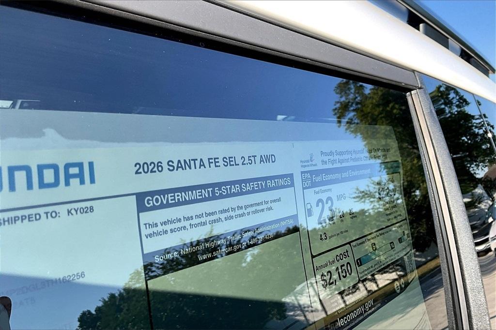 new 2026 Hyundai Santa Fe car, priced at $39,421