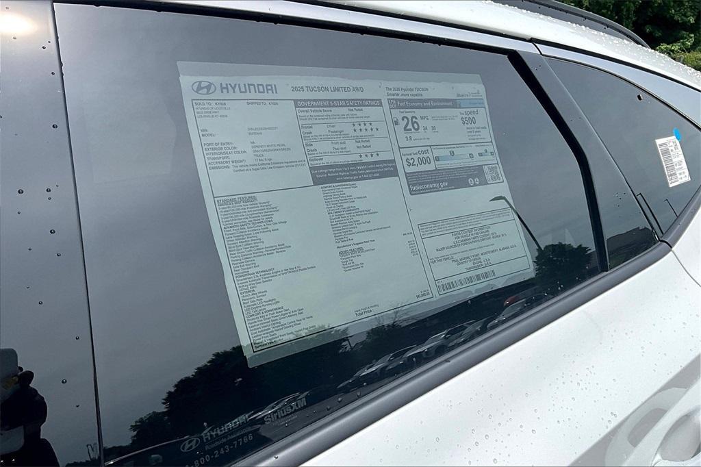 new 2025 Hyundai Tucson car, priced at $40,910