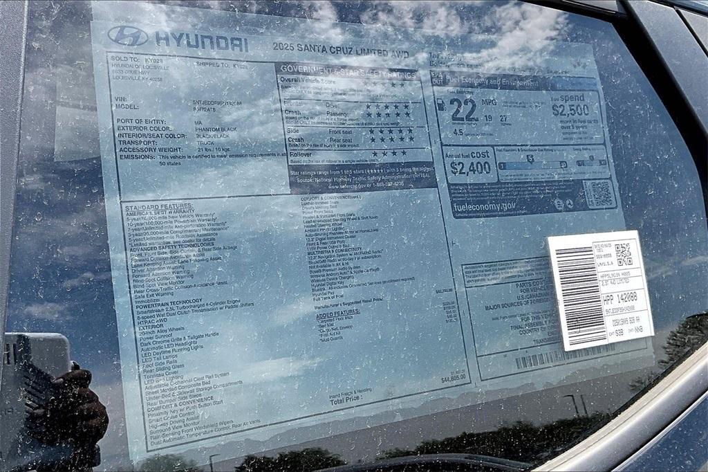 new 2025 Hyundai SANTA CRUZ car, priced at $40,013