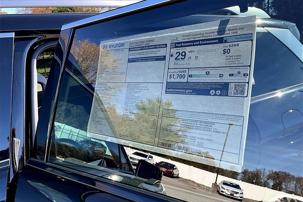 new 2026 Hyundai Palisade Hybrid car, priced at $59,594