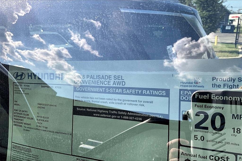 new 2026 Hyundai Palisade car, priced at $45,527