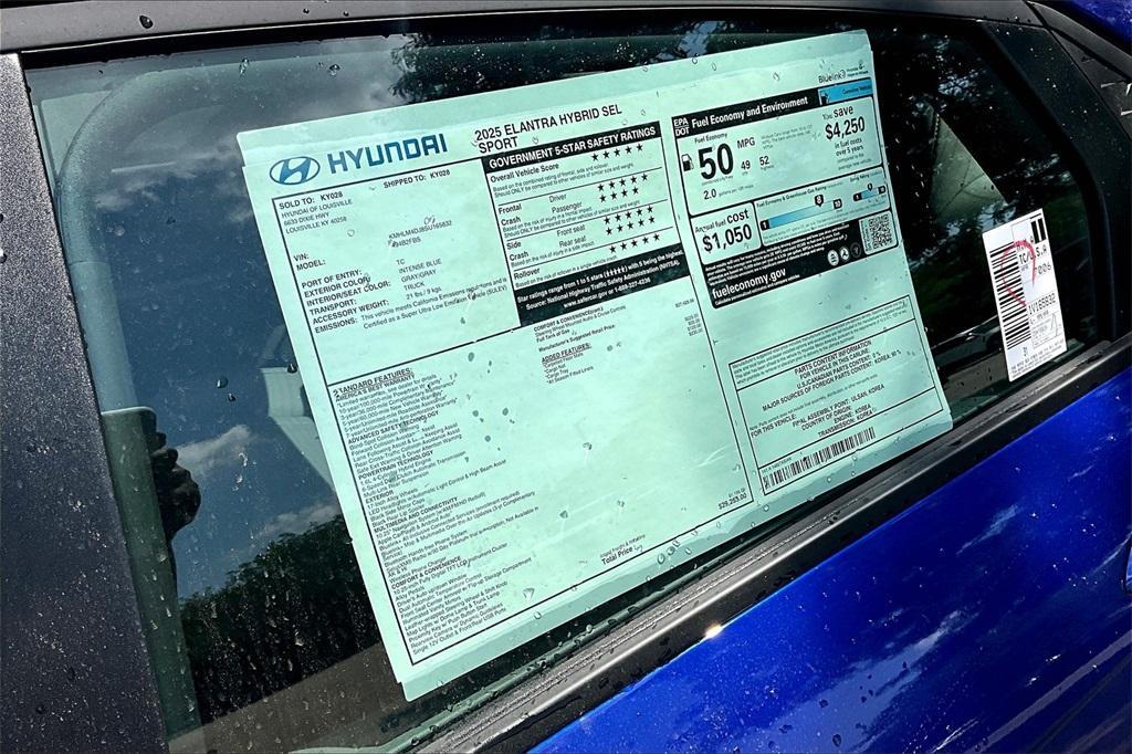 new 2025 Hyundai ELANTRA HEV car, priced at $25,868