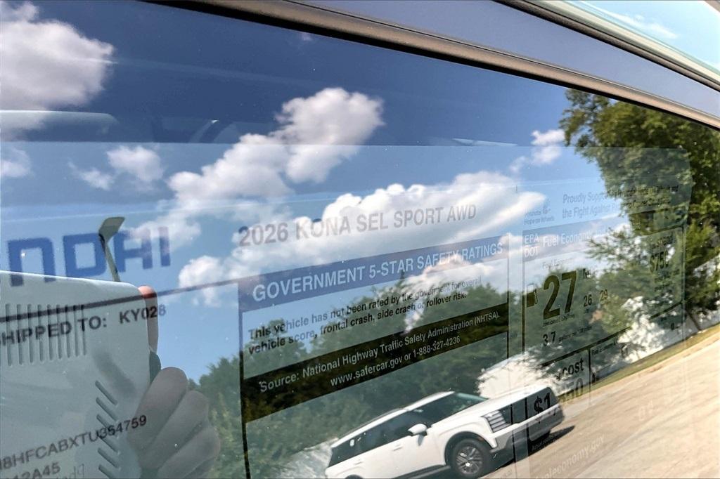 new 2026 Hyundai Kona car, priced at $28,499