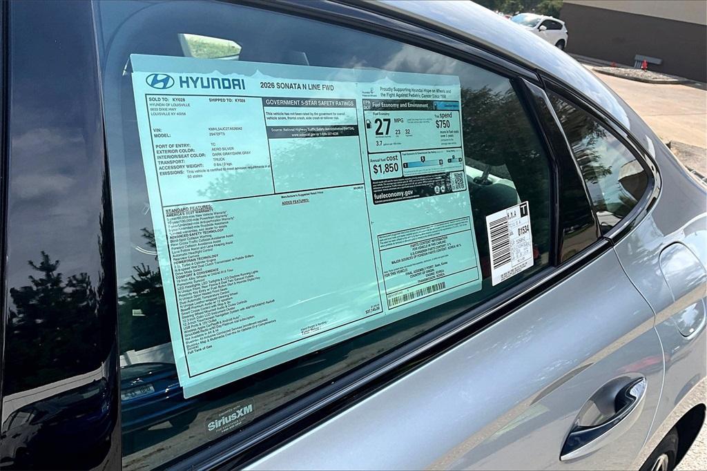 new 2026 Hyundai Sonata car, priced at $36,645
