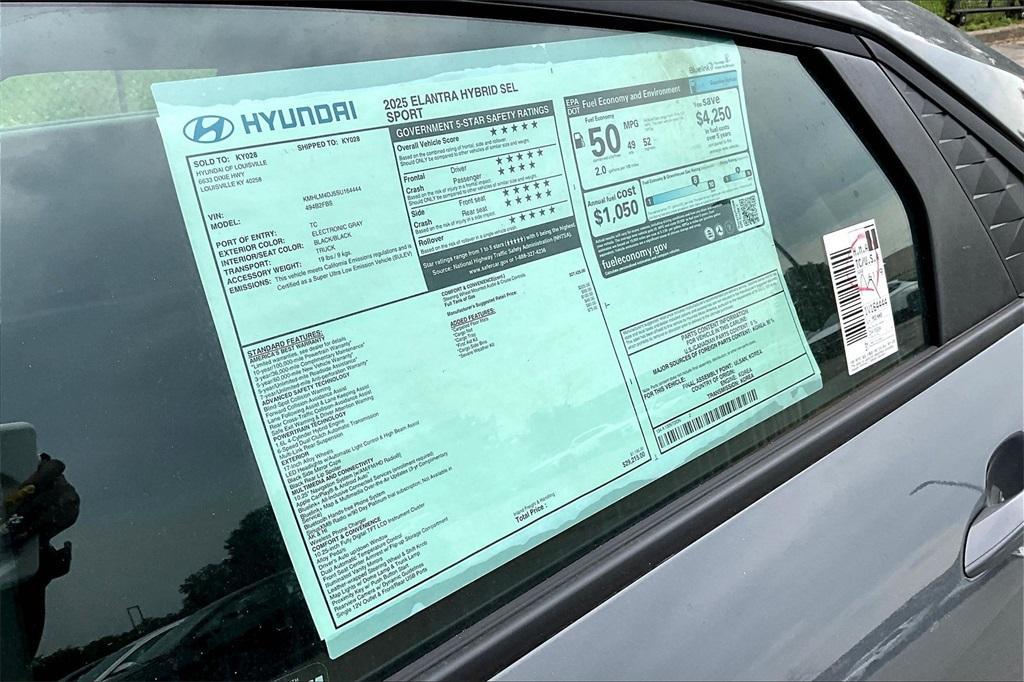 new 2025 Hyundai ELANTRA HEV car, priced at $28,362