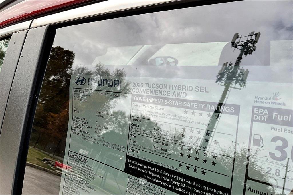 new 2026 Hyundai TUCSON Hybrid car, priced at $36,652