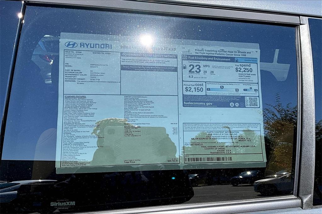 new 2026 Hyundai Santa Fe car, priced at $45,596