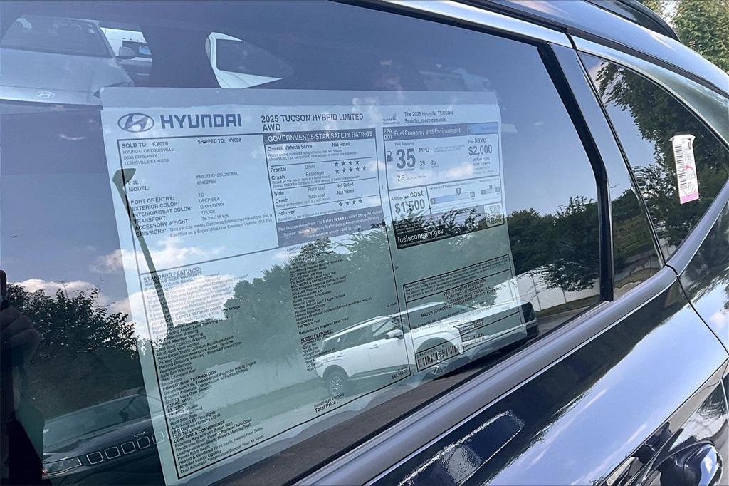 new 2025 Hyundai TUCSON Hybrid car, priced at $39,722