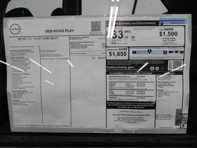 new 2025 Nissan Kicks car, priced at $23,650