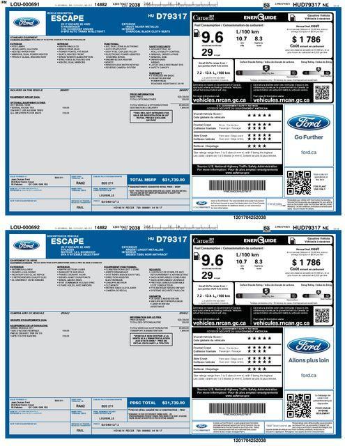 used 2017 Ford Escape car, priced at $11,700
