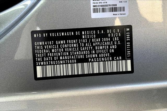 new 2025 Volkswagen Jetta car, priced at $25,454