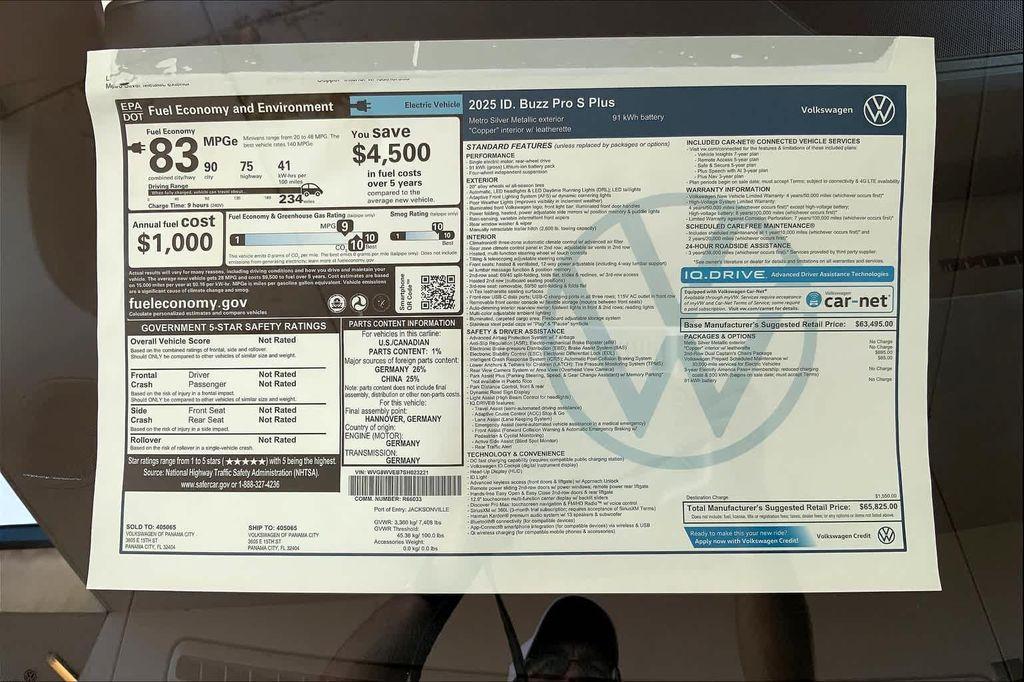 new 2025 Volkswagen ID. Buzz car, priced at $61,645