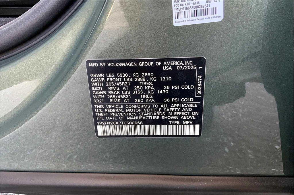 new 2026 Volkswagen Atlas car, priced at $57,128