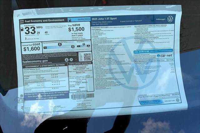new 2025 Volkswagen Jetta car, priced at $25,616