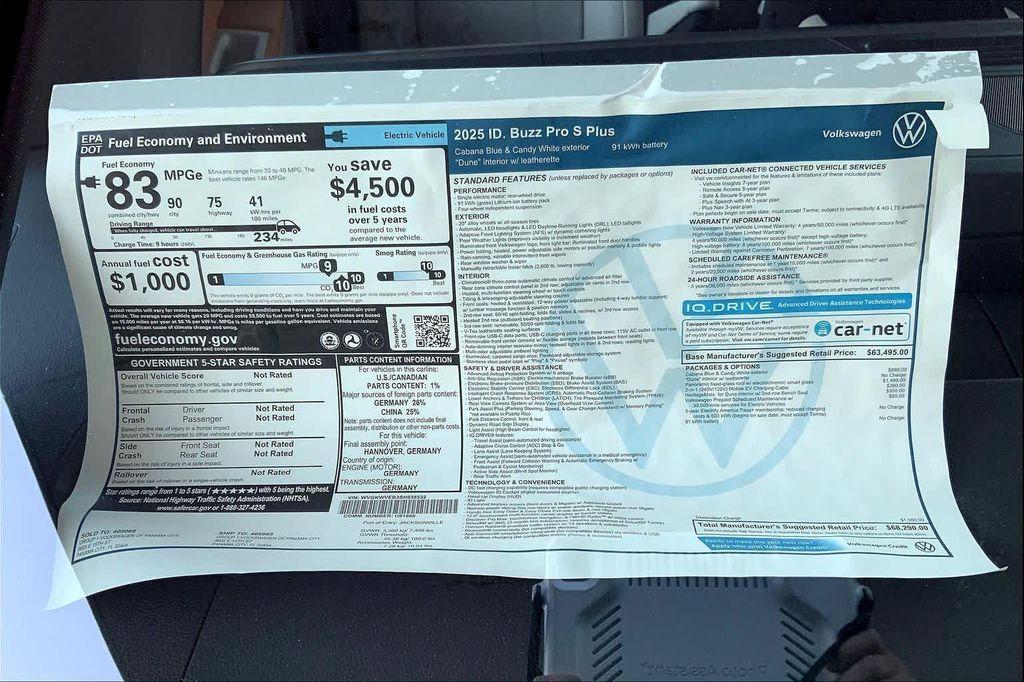 new 2025 Volkswagen ID. Buzz car, priced at $65,540