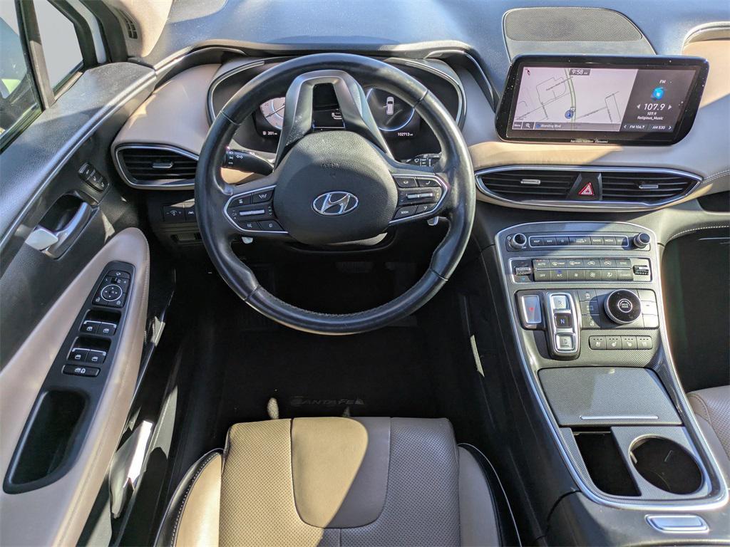 used 2021 Hyundai Santa Fe car, priced at $18,987