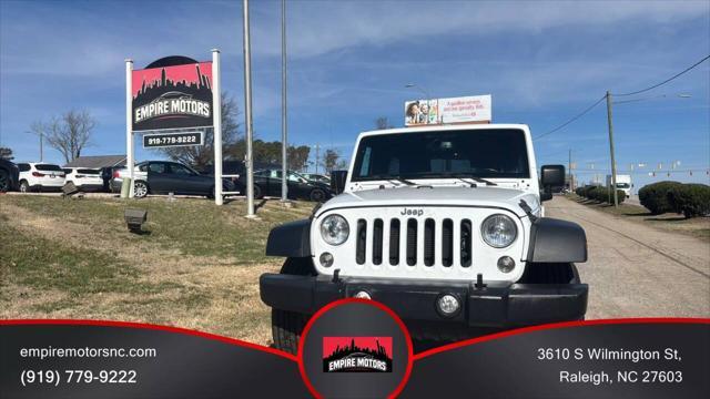 used 2018 Jeep Wrangler JK Unlimited car, priced at $16,999