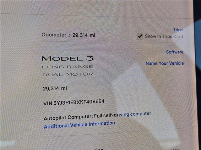 used 2019 Tesla Model 3 car, priced at $25,218