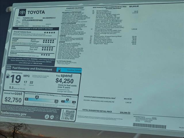 used 2025 Toyota Tundra car, priced at $47,956