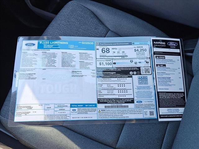 new 2024 Ford F-150 Lightning car, priced at $67,590