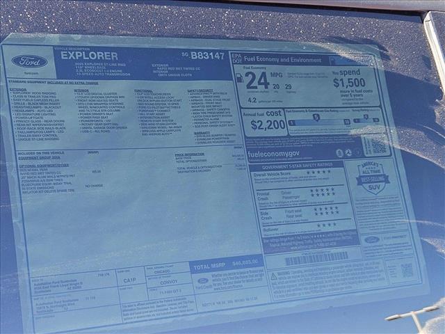 new 2025 Ford Explorer car, priced at $43,400
