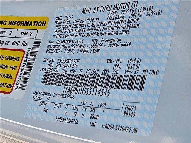 new 2025 Ford Mustang car, priced at $33,879