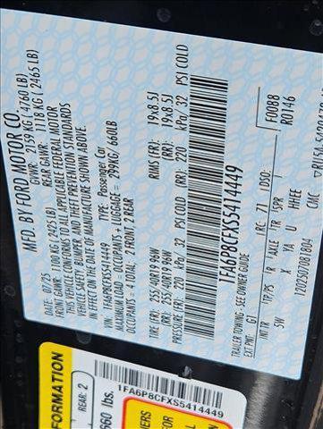 new 2025 Ford Mustang car, priced at $55,230