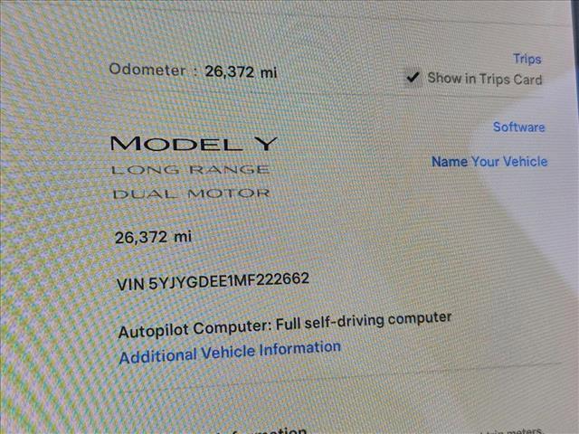 used 2021 Tesla Model Y car, priced at $30,900