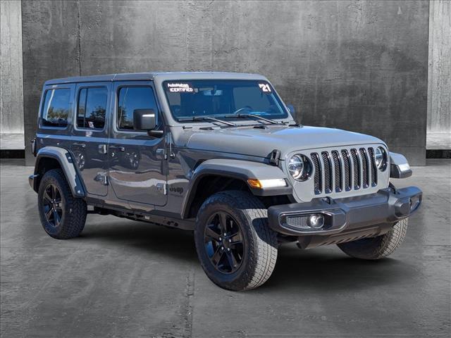 used 2021 Jeep Wrangler Unlimited car, priced at $31,902