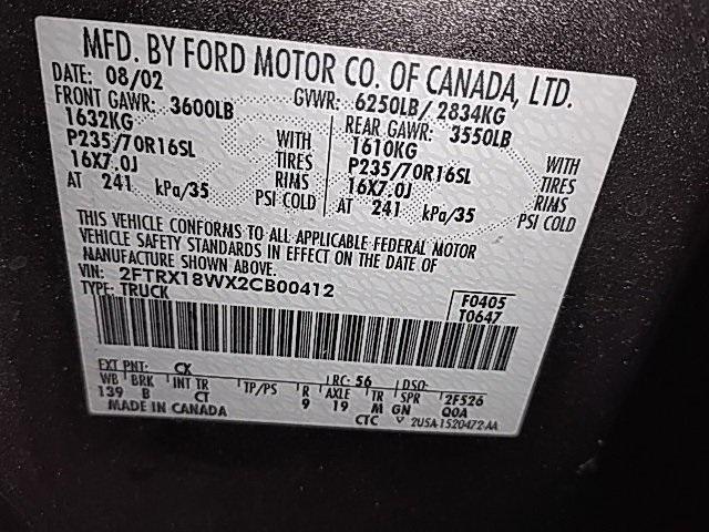 used 2002 Ford F-150 car, priced at $8,690