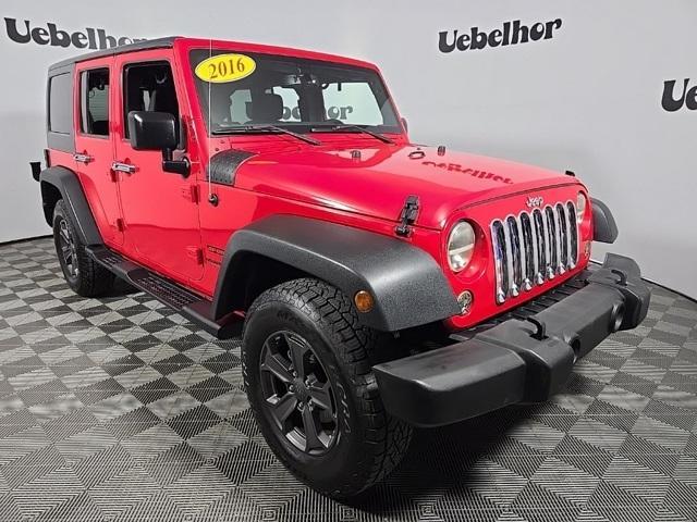 used 2016 Jeep Wrangler Unlimited car, priced at $18,998