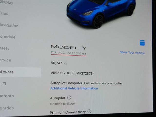 used 2021 Tesla Model Y car, priced at $30,999