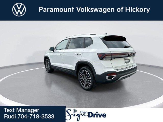 new 2025 Volkswagen Taos car, priced at $27,599