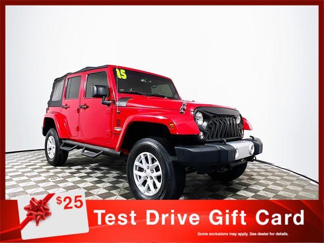 used 2015 Jeep Wrangler Unlimited car, priced at $19,943