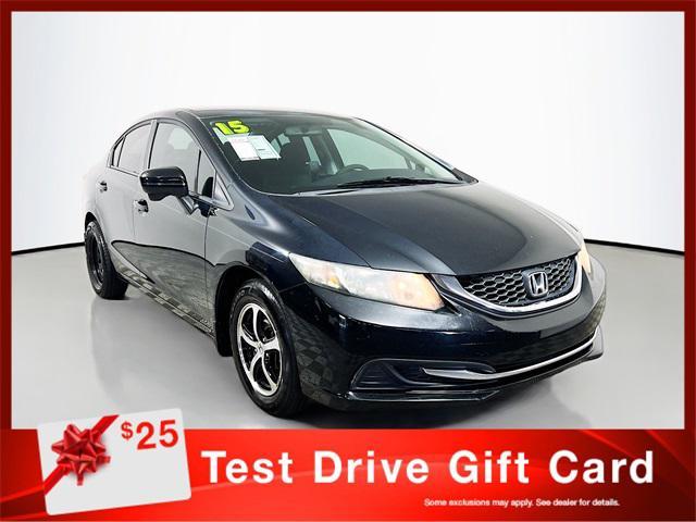 used 2015 Honda Civic car, priced at $8,630