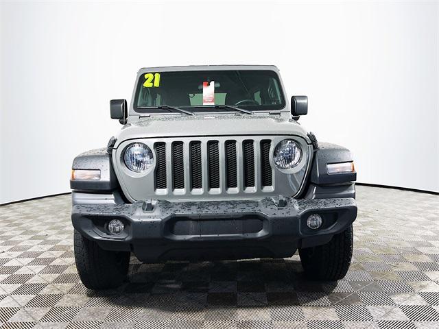 used 2021 Jeep Wrangler Unlimited car, priced at $29,172