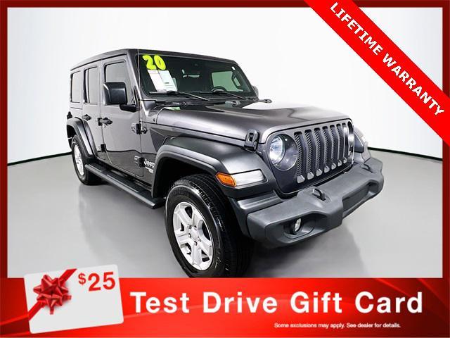 used 2020 Jeep Wrangler Unlimited car, priced at $23,352