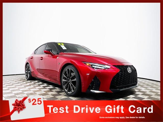 used 2022 Lexus IS 350 car, priced at $45,985